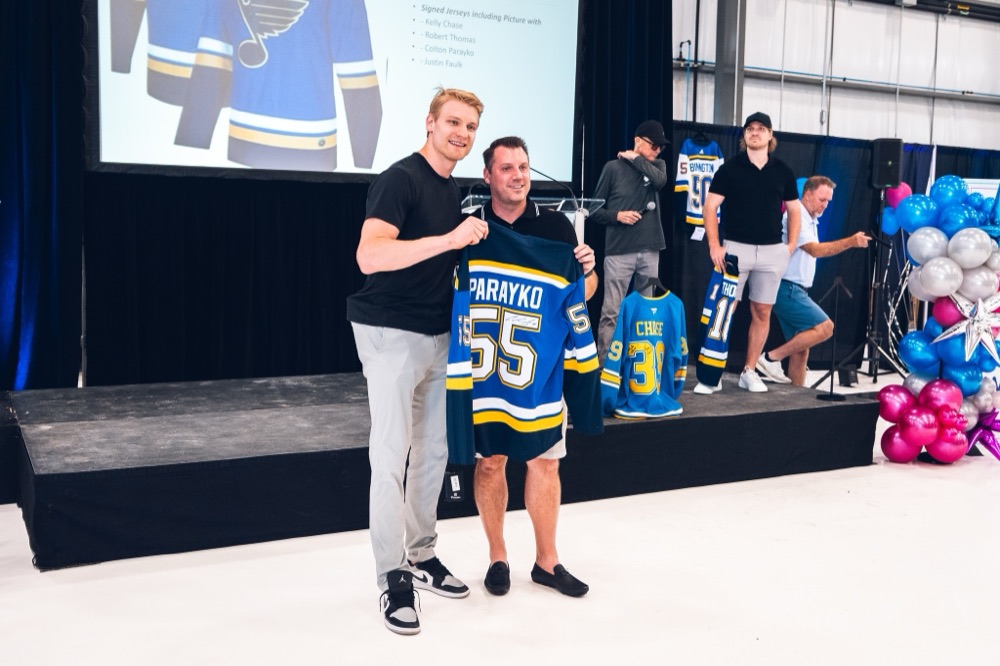 Charity jersey signing event
