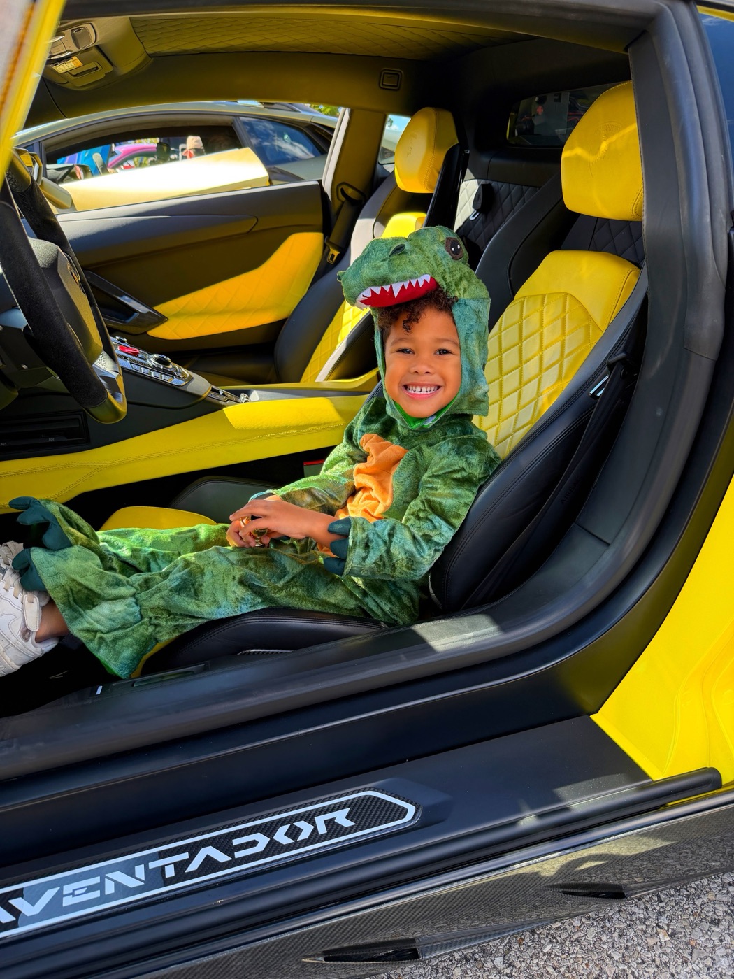 A wish kid with the cars